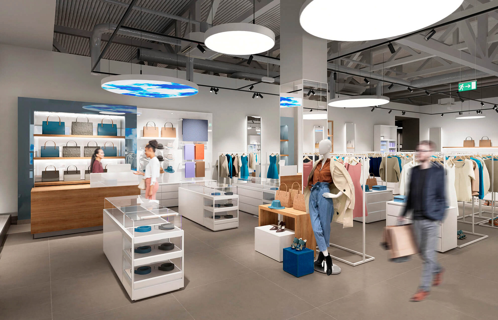 дизайн интерьера grand boutique space эскизное решение
